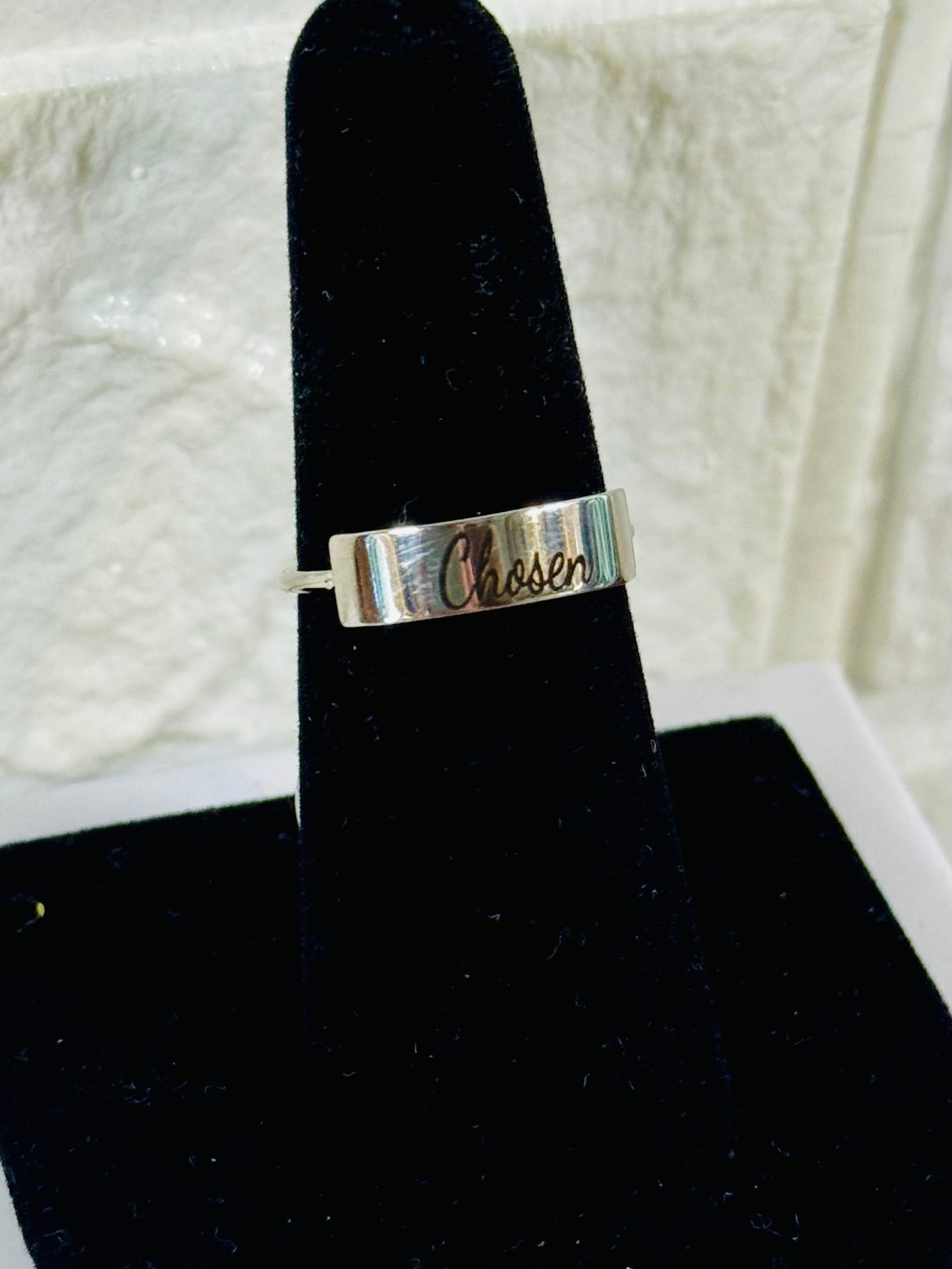 Engraved Name Plate Ring - Christian Jewelry - Christian Ring - Christian Gift