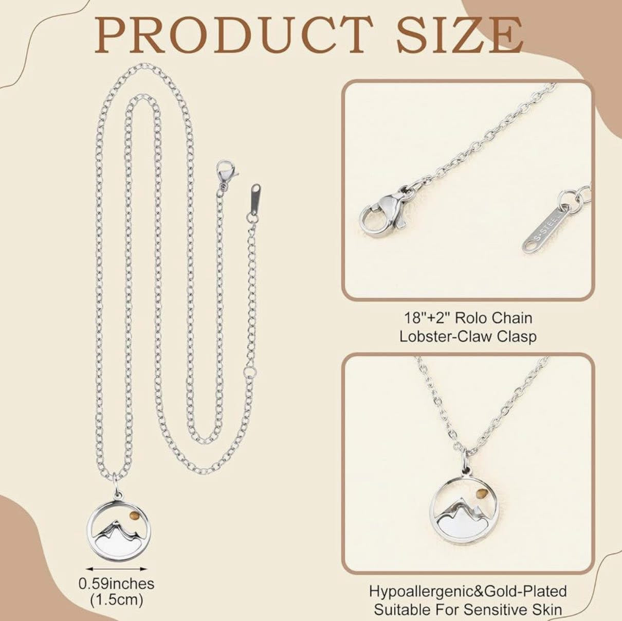Pearl Mountain Mustard Seed Necklace - Christian Jewelry - Christian Necklace - Christian Gift