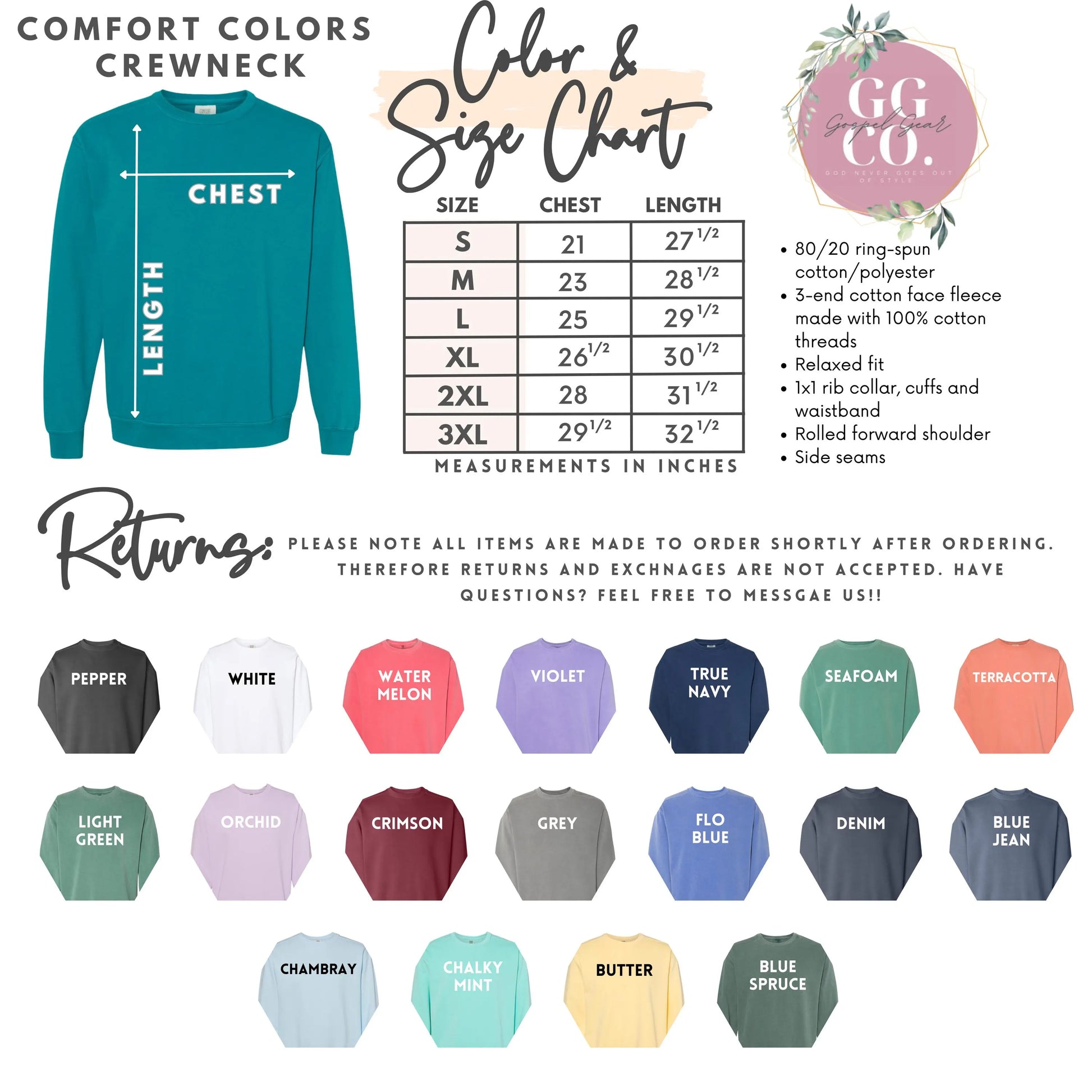 a long sleeve shirt with the measurements of the shirt