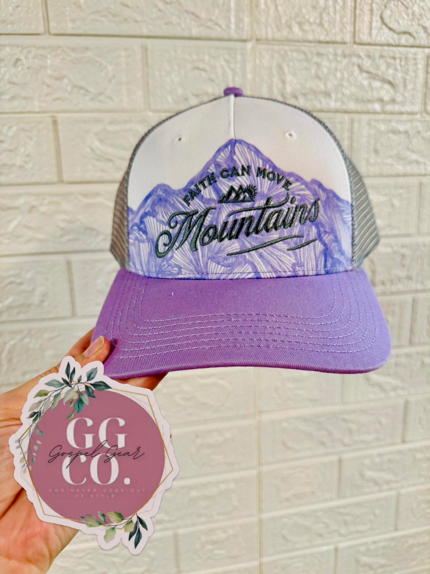 Faith Can Move Mountains Specialty Embroidered Hat, Embroidered Hat, Embroidered Christian Hat, Christian Dad Hat, Christian Gift, Embroidered Vintage Hat, Christian Gift