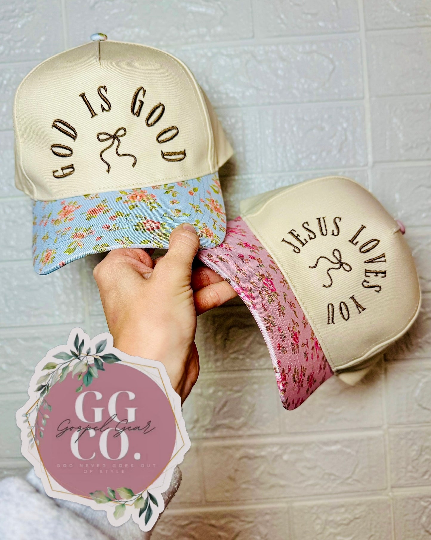 Elegant Bow Embroidered Hat, Embroidered Hat, Embroidered Christian Hat, Christian Hat, Dad Hat, Christian Gift, Embroidered Hat, Vintage Hat, Gift