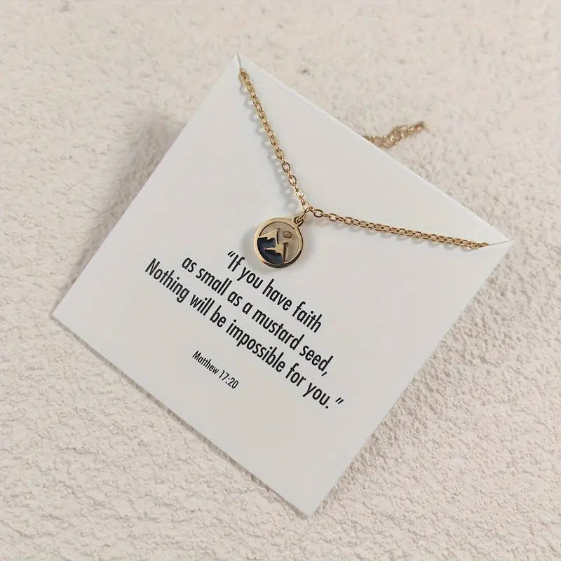 Mountain Mover - Christian Jewelry - Christian Necklace - Christian Gift