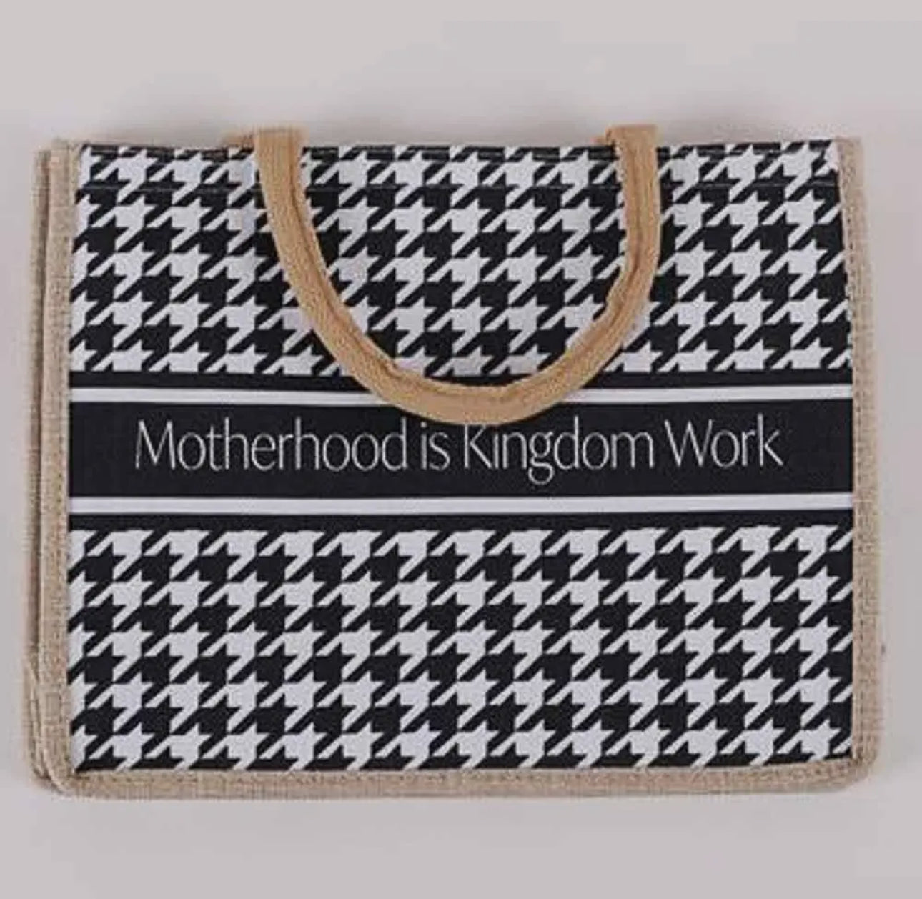 Motherhood Is Kingdom Work - Tote Bag - Bible Bag - Christian Tote Bag