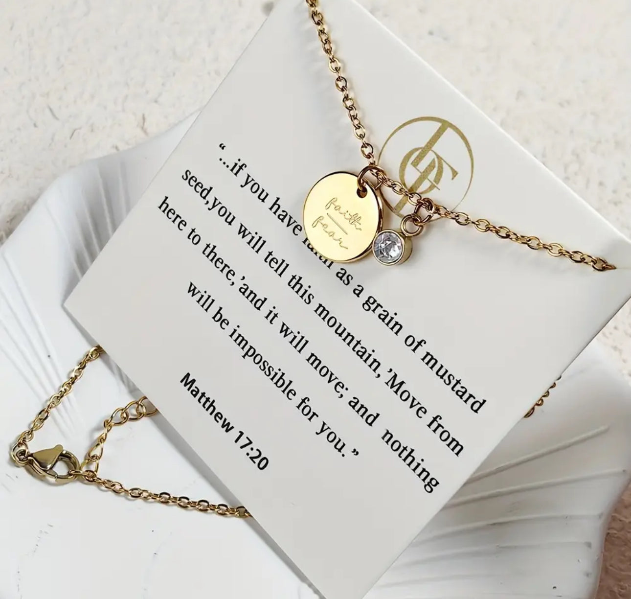 Faith Over Fear - Christian Jewelry - Christian Necklace - Christian Gift