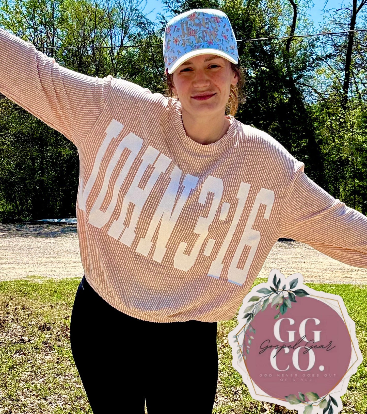 John 3:16 Christian Corded Crewneck Shirt, Corded Shirt, Christian Corded Crew, Christian Gift