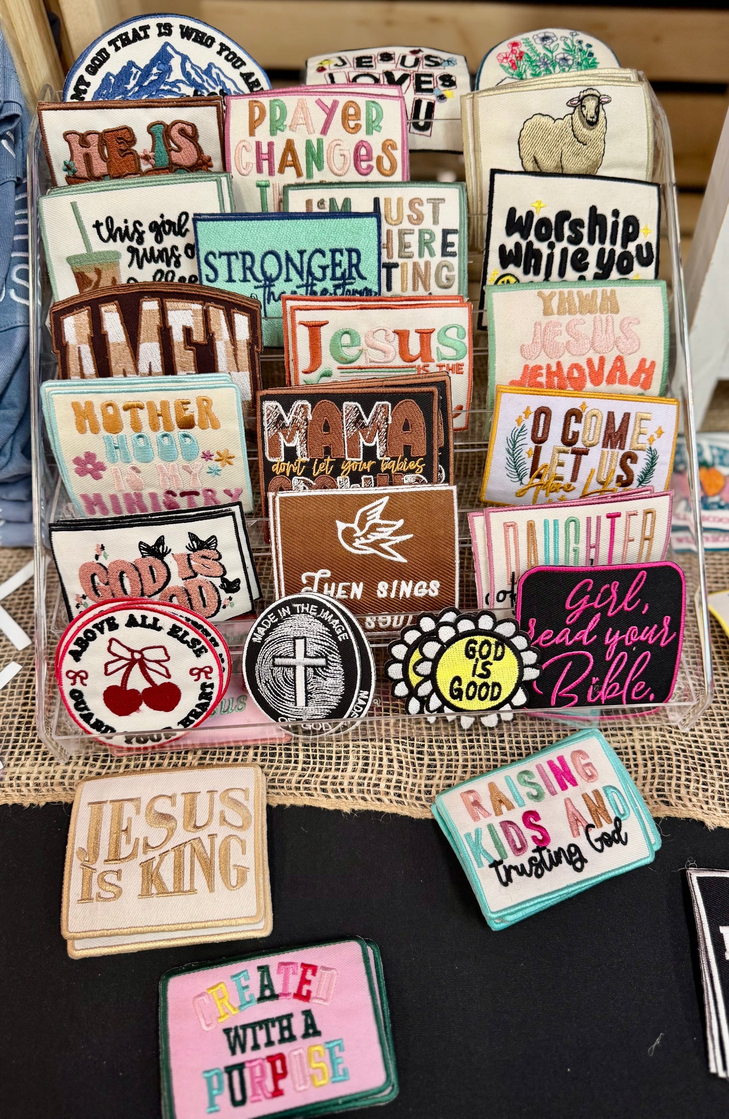 Mystery Faith Patch Bundle, Christian Hat Patch’s, Embroidered Patch’s, Trucker Hat Patch, Iron On, Trendy Hat Patch, Jesus Patch, Mystery