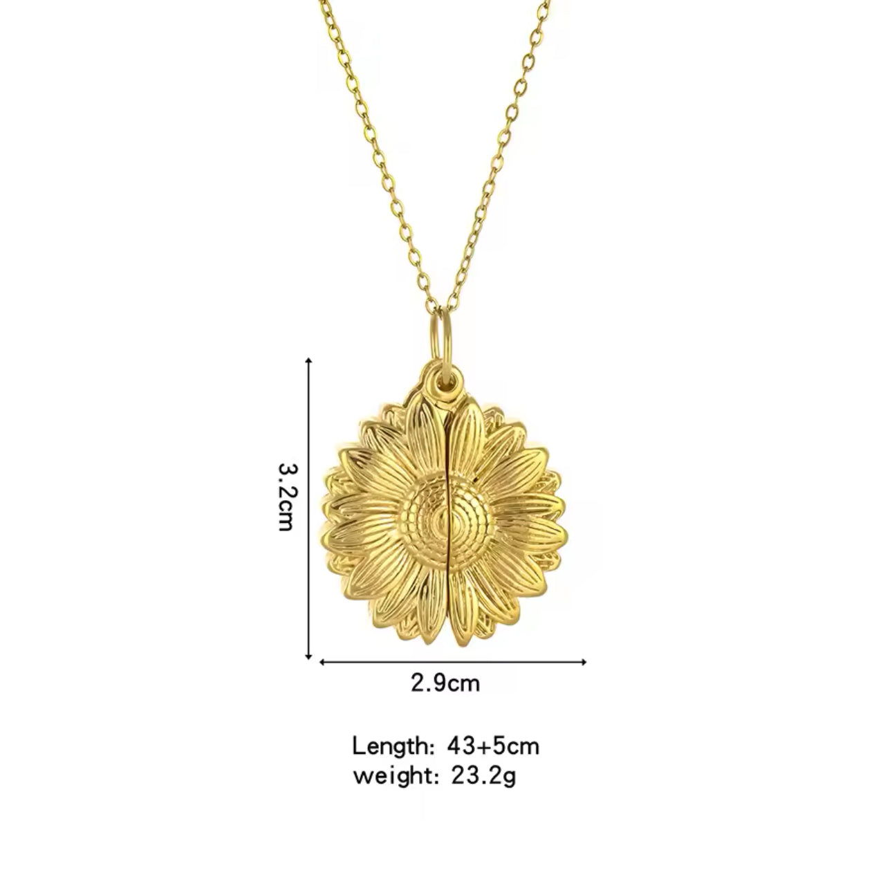 Jesus Loves You Hidden Sunflower Message Necklace - Hidden Message Necklace - Christian Jewelry - Engraved Christian Necklace - Christian Apparel - Necklace - Christian Gift