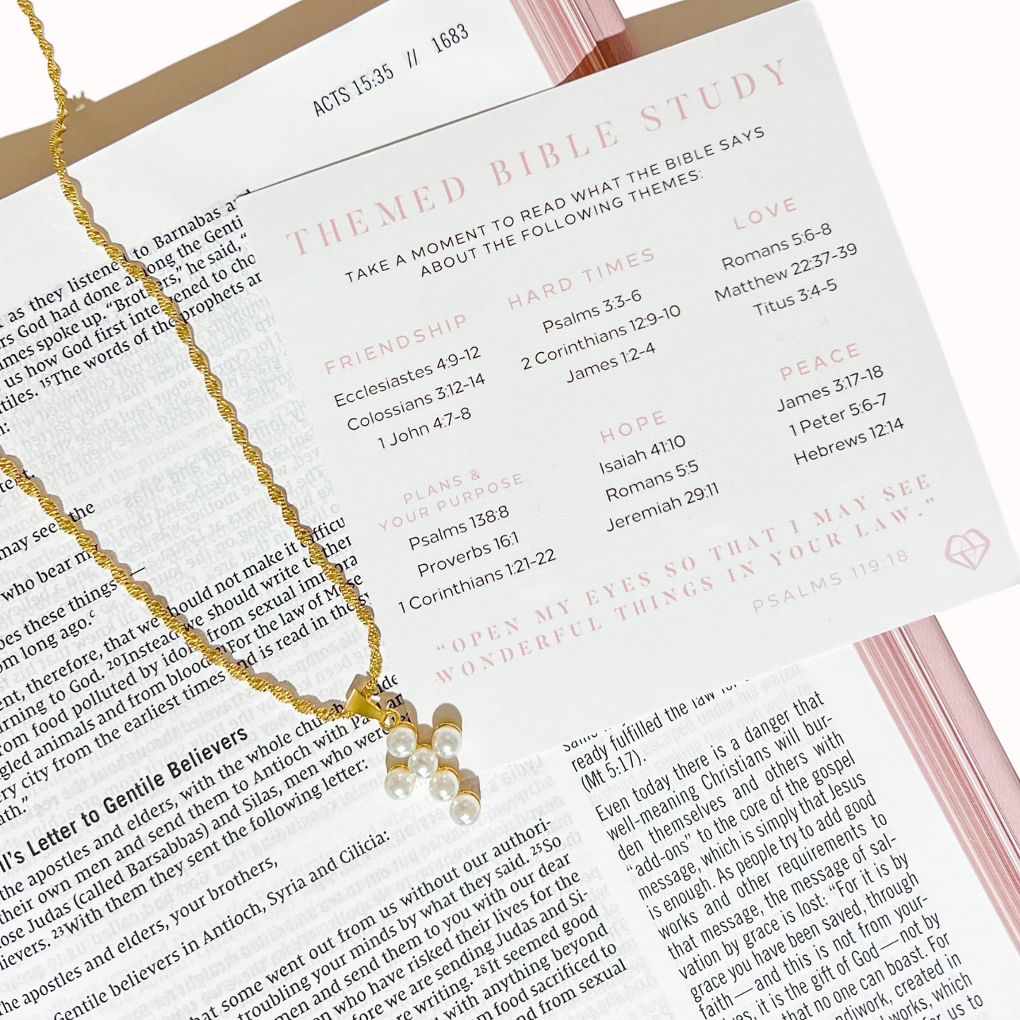 Always With Us Cross Pearl Necklace - Christian Necklace - Fine Jewelry - Christian Gift