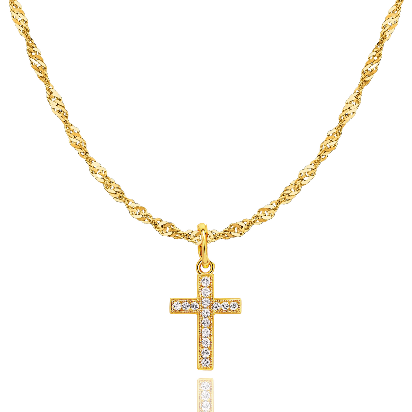 Beloved Cross Necklace - Christian Necklace - Fine Jewelry - Christian Gift