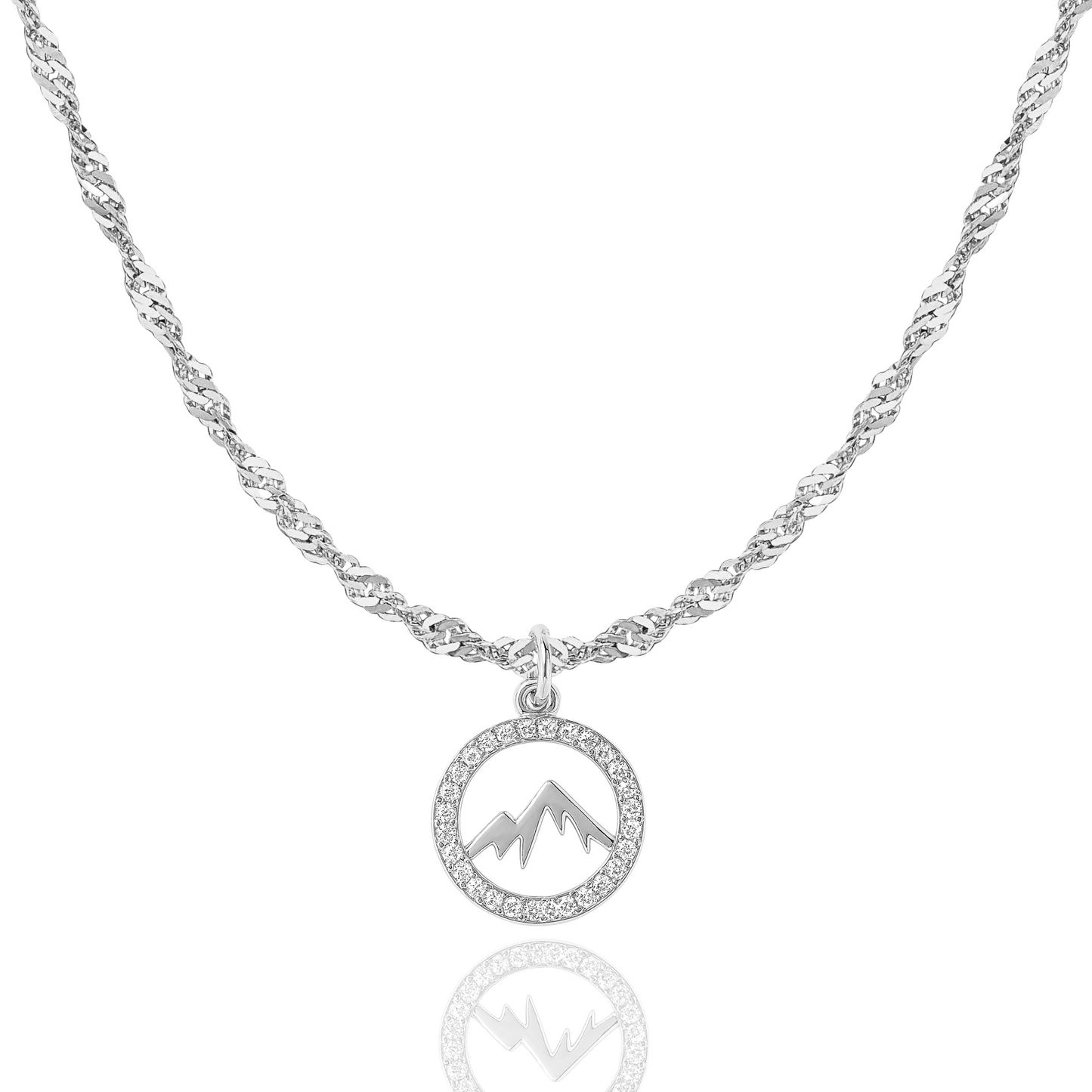 Faith Moves Mountains Necklace - Christian Necklace - Fine Jewelry - Christian Gift