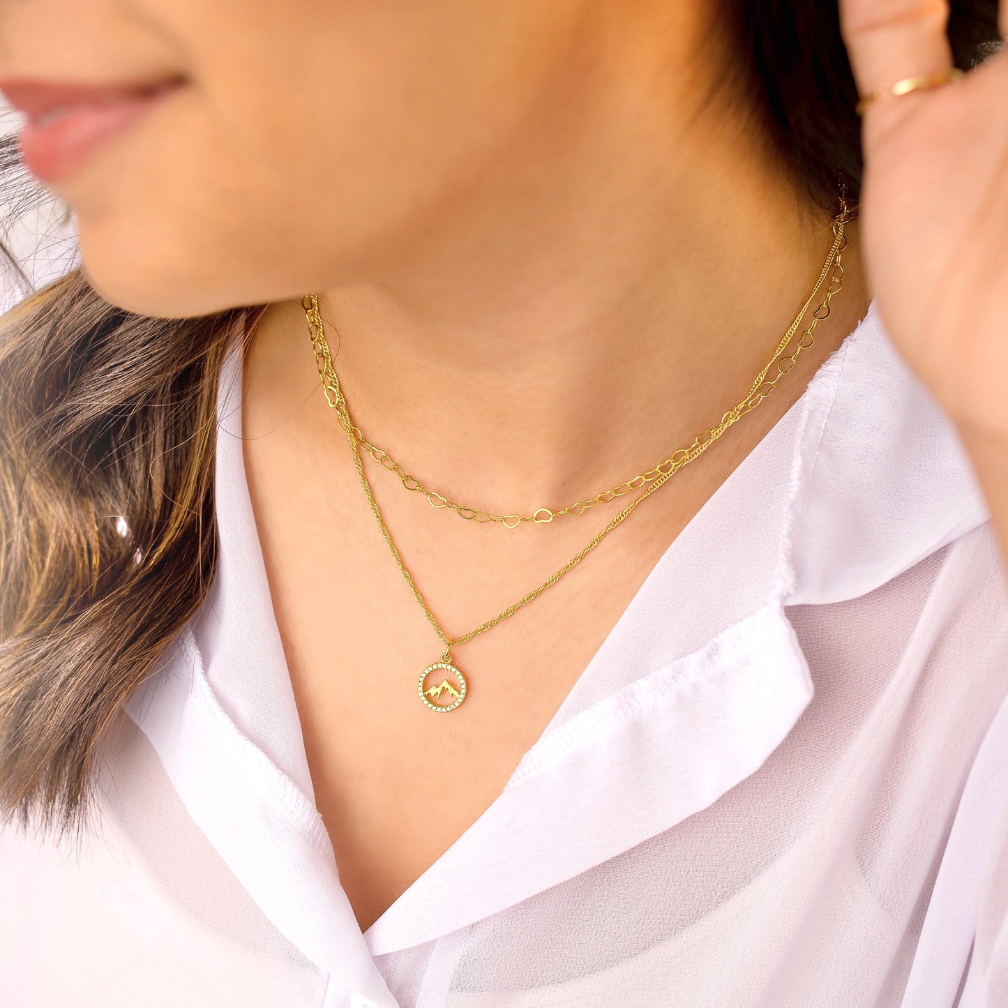 Faith Moves Mountains Necklace - Christian Necklace - Fine Jewelry - Christian Gift