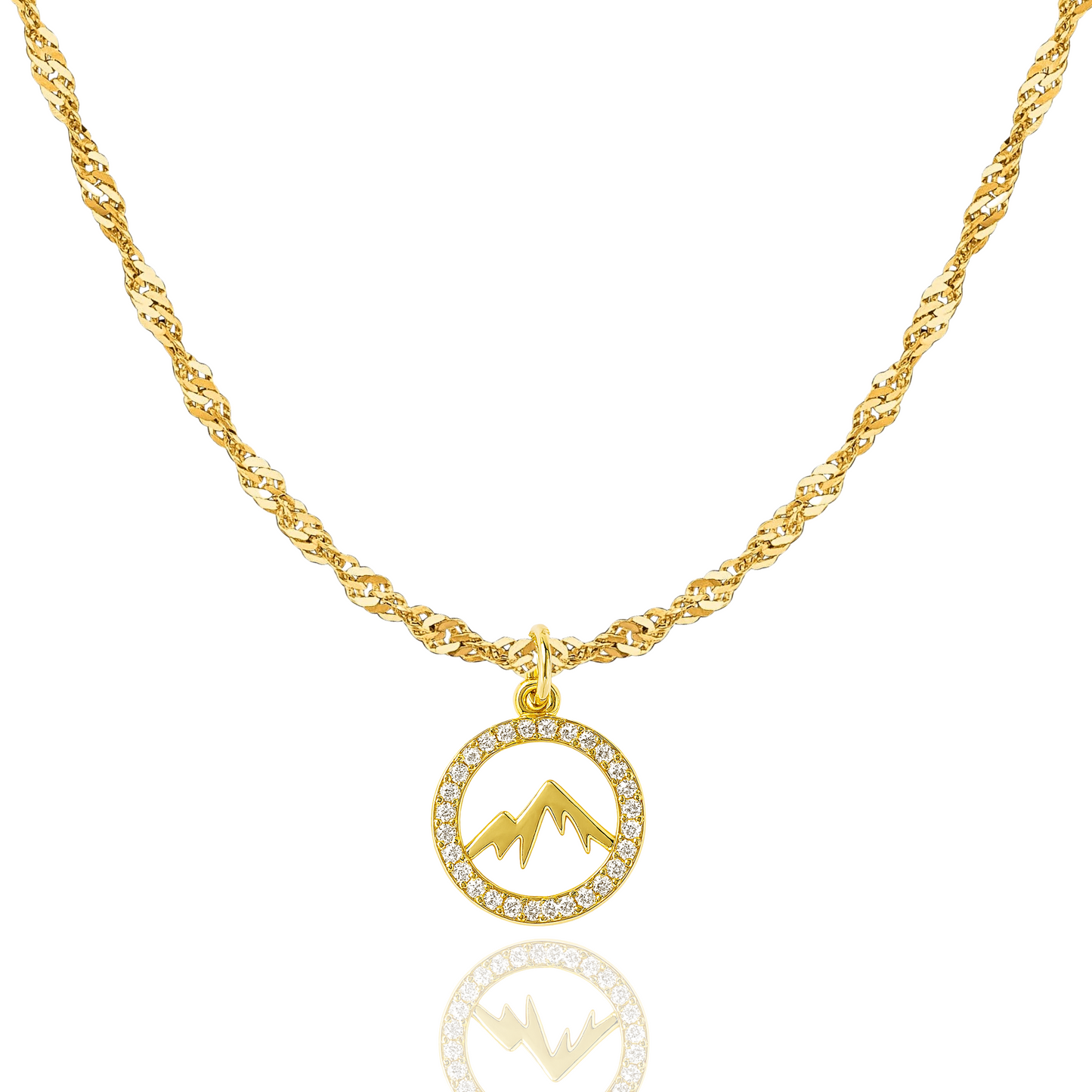 Faith Moves Mountains Necklace - Christian Necklace - Fine Jewelry - Christian Gift
