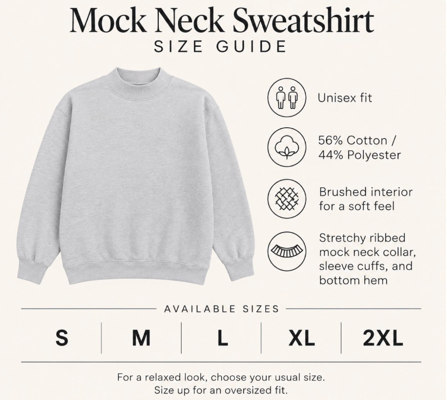 Walking By Faith Tripping Constantly Mockneck Sweatshirt