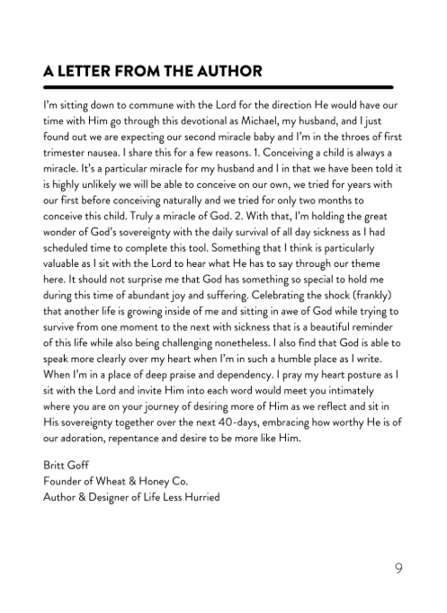 Life Less Hurried - 40 Days Of Stillness - Bible Study