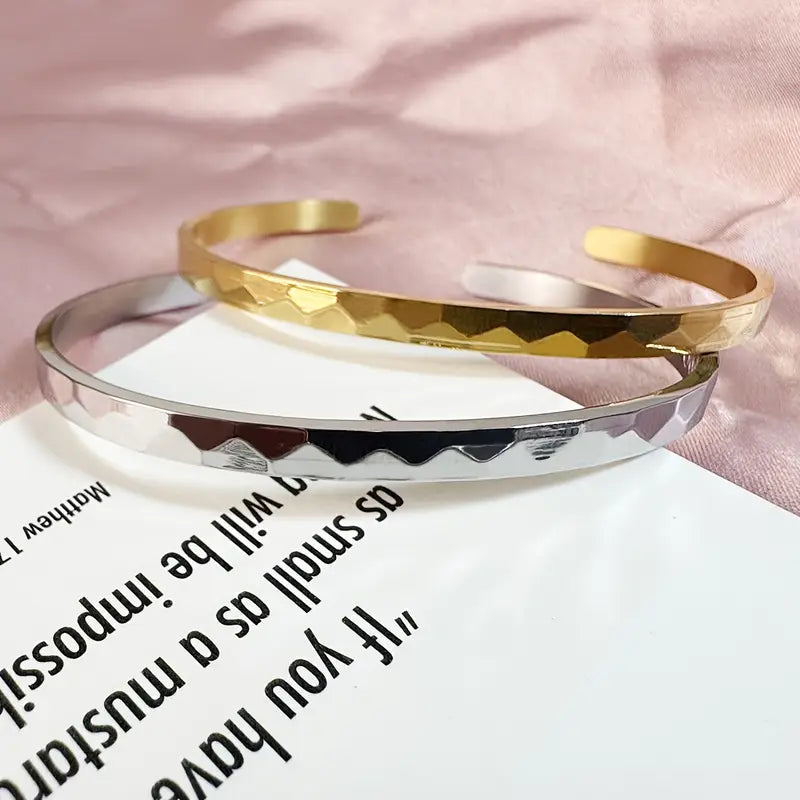 Hidden Message Bangle - Christian Jewelry - Christian Bracelet - Christian Gift