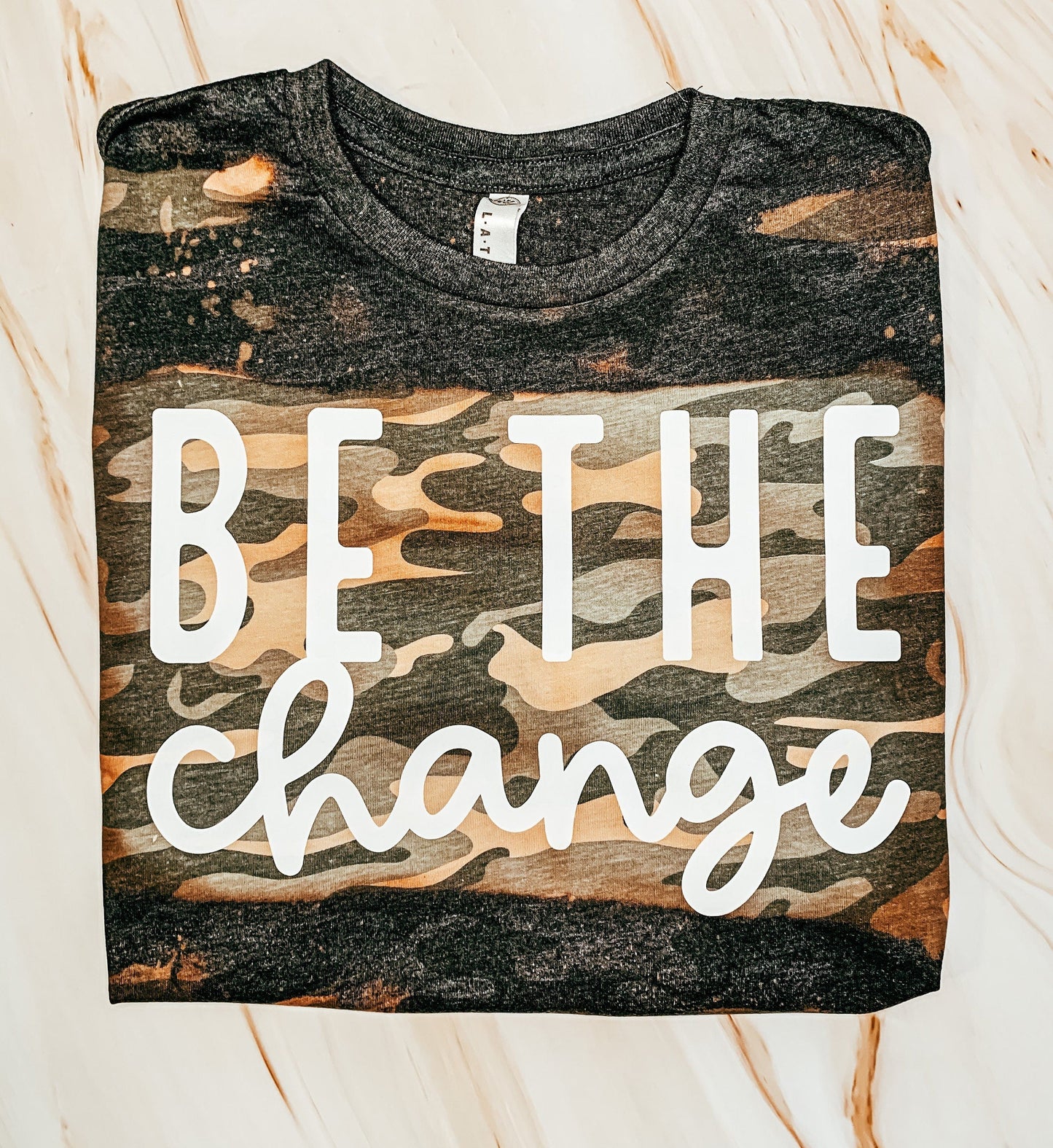 Christian Tee - Bleached Vintage Camo Tee (A6)