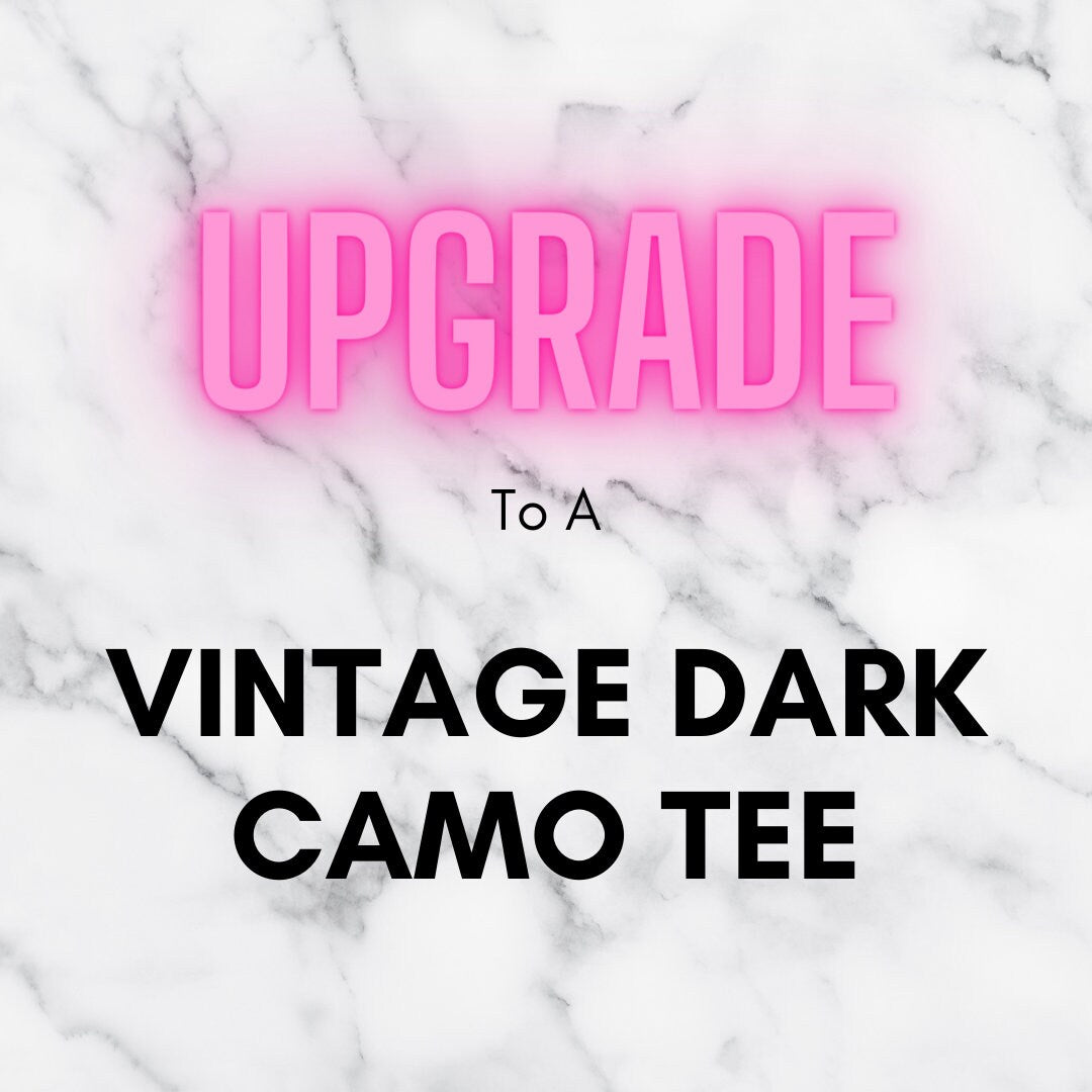 Upgrade To A Vintage Dark Camo Tee