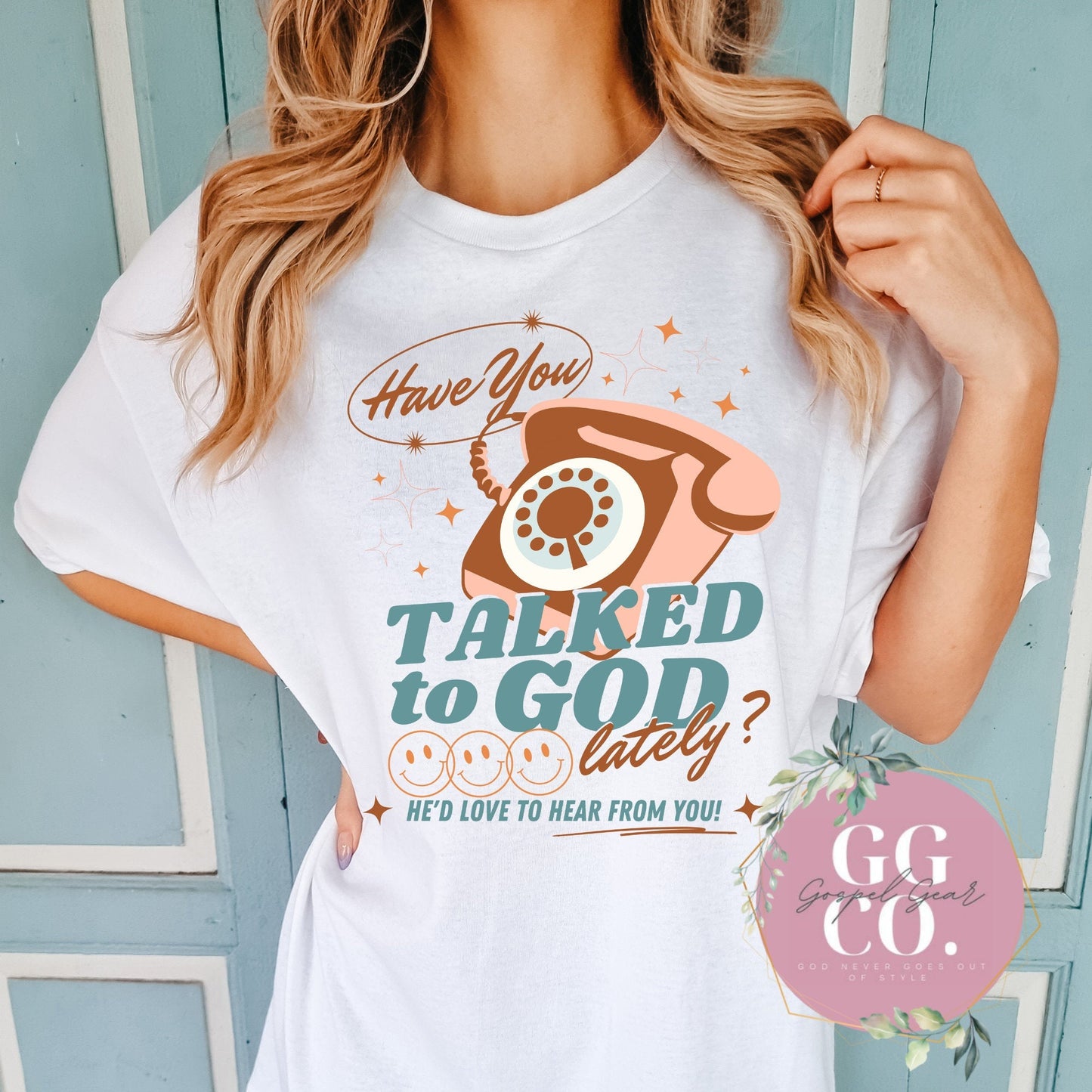 Christian Tee - Have You Talked To God - Bleached Christian Tee - Jesus Tee - Christian Apparel - Graphic Tee - Christian Gift (1-27)