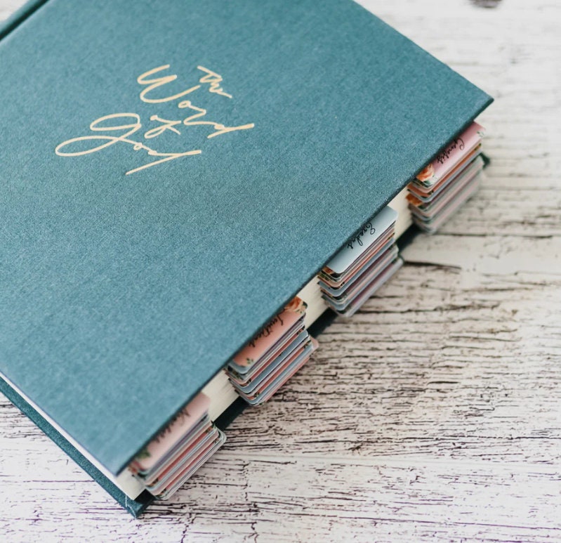 Christian Bible Tabs - Vibrant Floral Bible Tabs - Christian Gift - Books Of The Bible Tabs - Bible Accessories - Bible Tabs