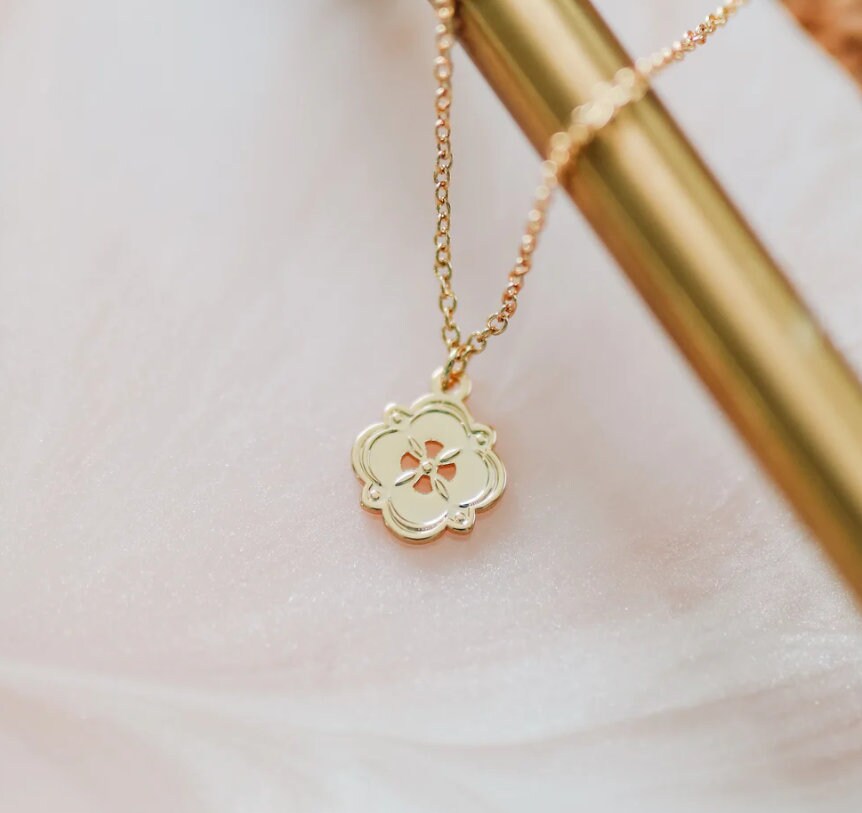 Christian Necklace - Faithful Necklace - Christian Jewelry - Christian Gift - Christian Apparel - Necklace - 18k Gold Necklace