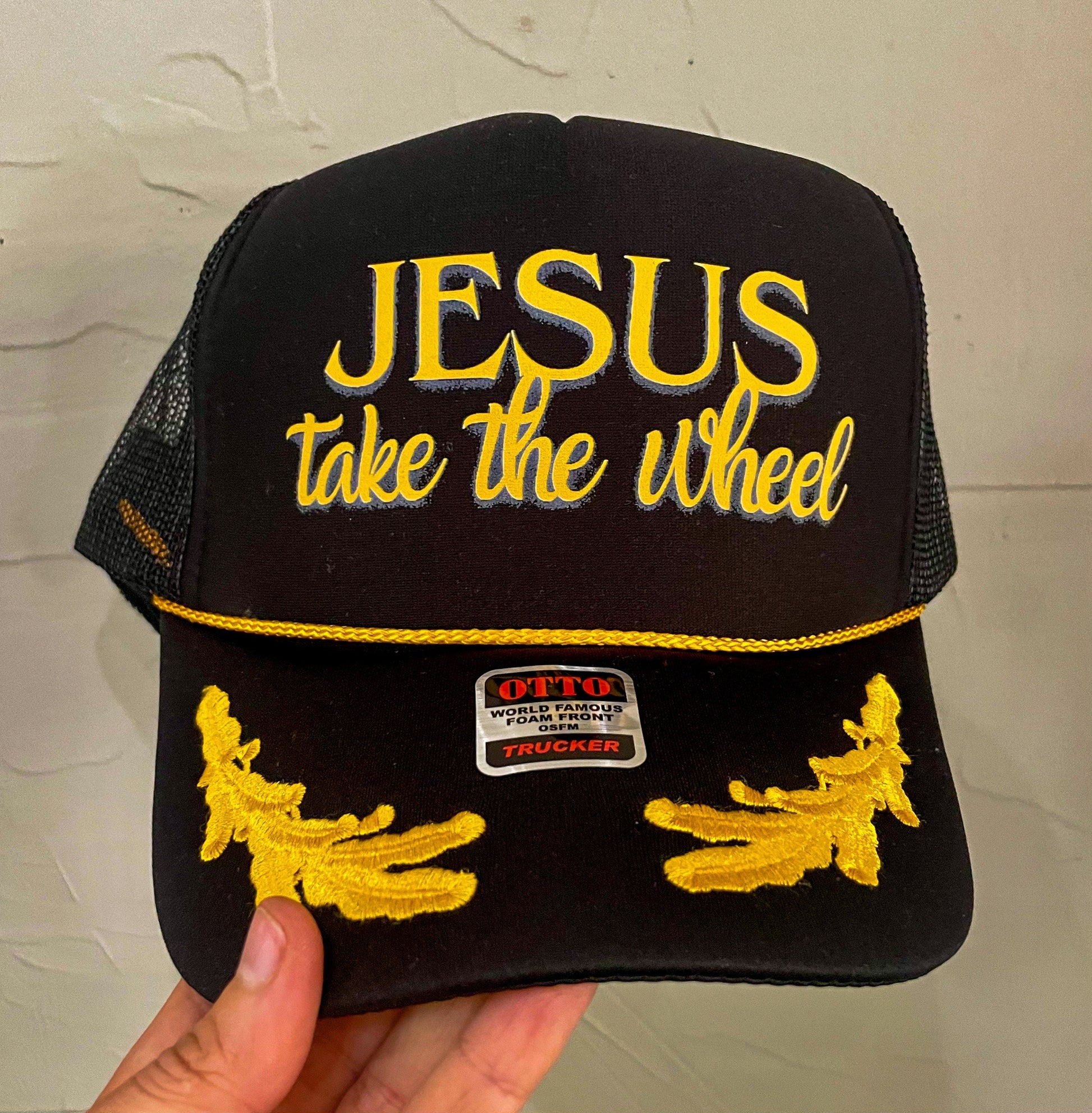 Christian Foam Trucker Hat, Jesus Take The Wheel Trucker Hat, Otto Hat, Jesus Trucker Hat, Trucker Hat, Christian Gift, Religious Hat