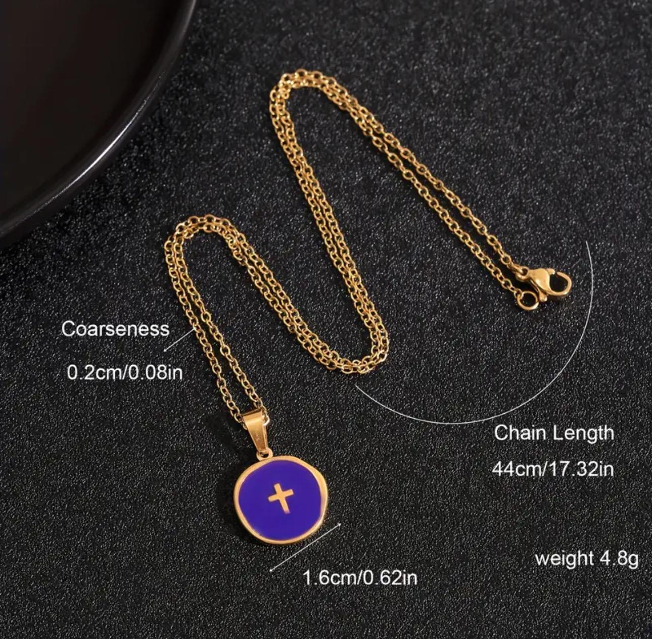 Cross Circle Necklace - Christian Jewelry - Christian Gift - Christian Apparel - Necklace - Cross Necklace - Christian Gift