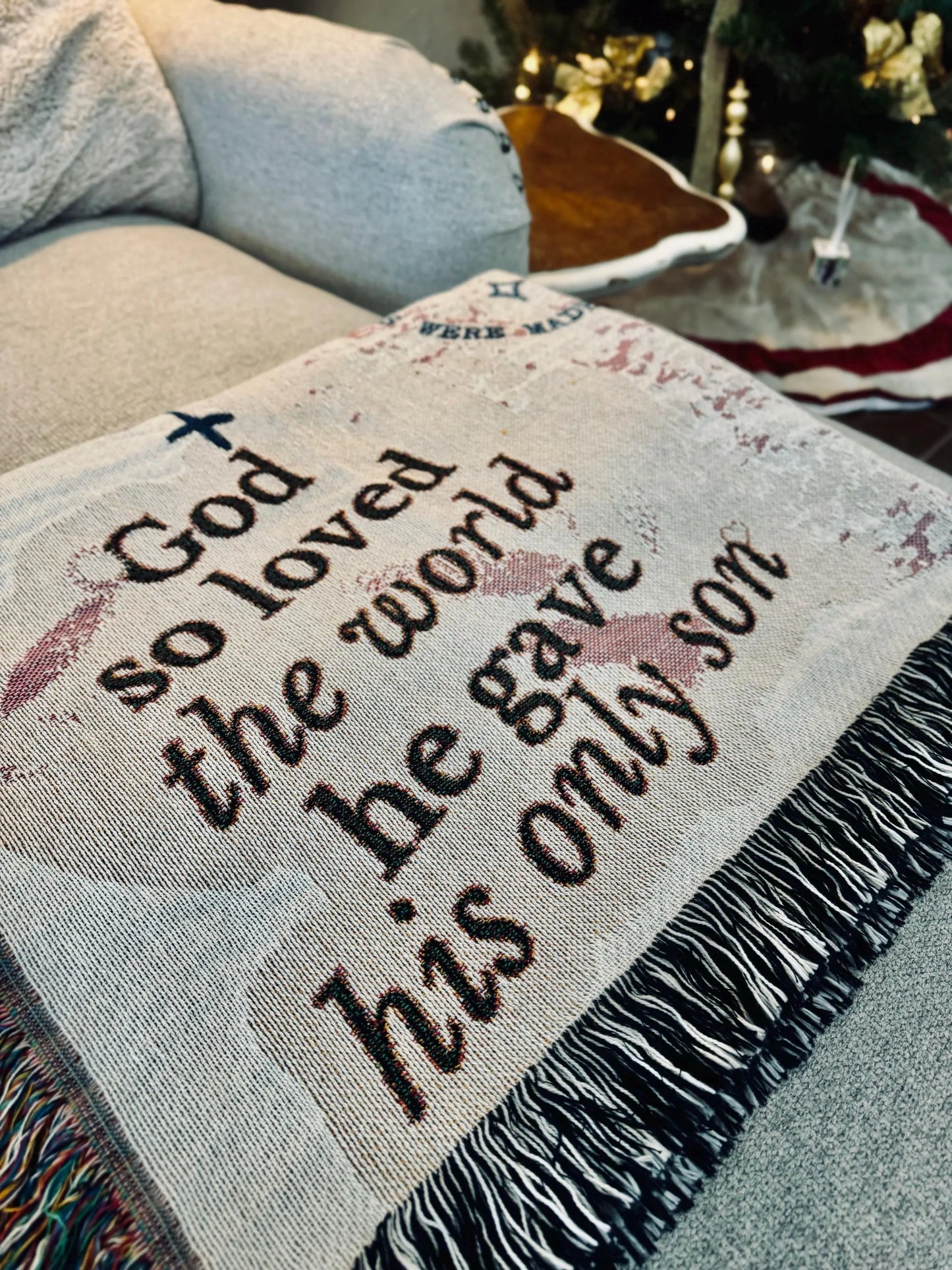 God Isn’t Finished With You Yet - Woven Blanket - Christian Blanket - Throw Blanket - God Blanket - Jesus Blanket - Christian Gift - Blanket