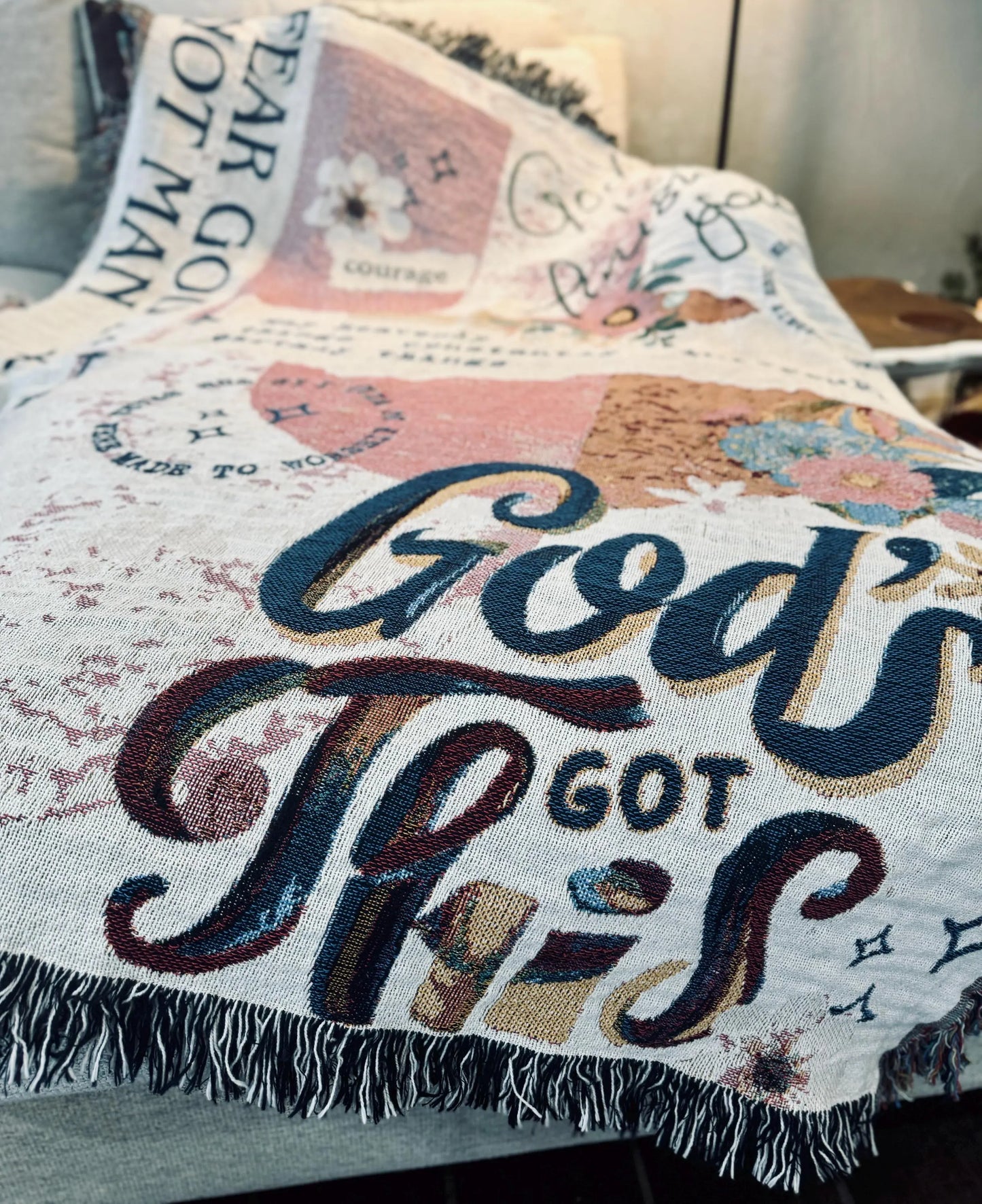 God Isn’t Finished With You Yet - Woven Blanket - Christian Blanket - Throw Blanket - God Blanket - Jesus Blanket - Christian Gift - Blanket