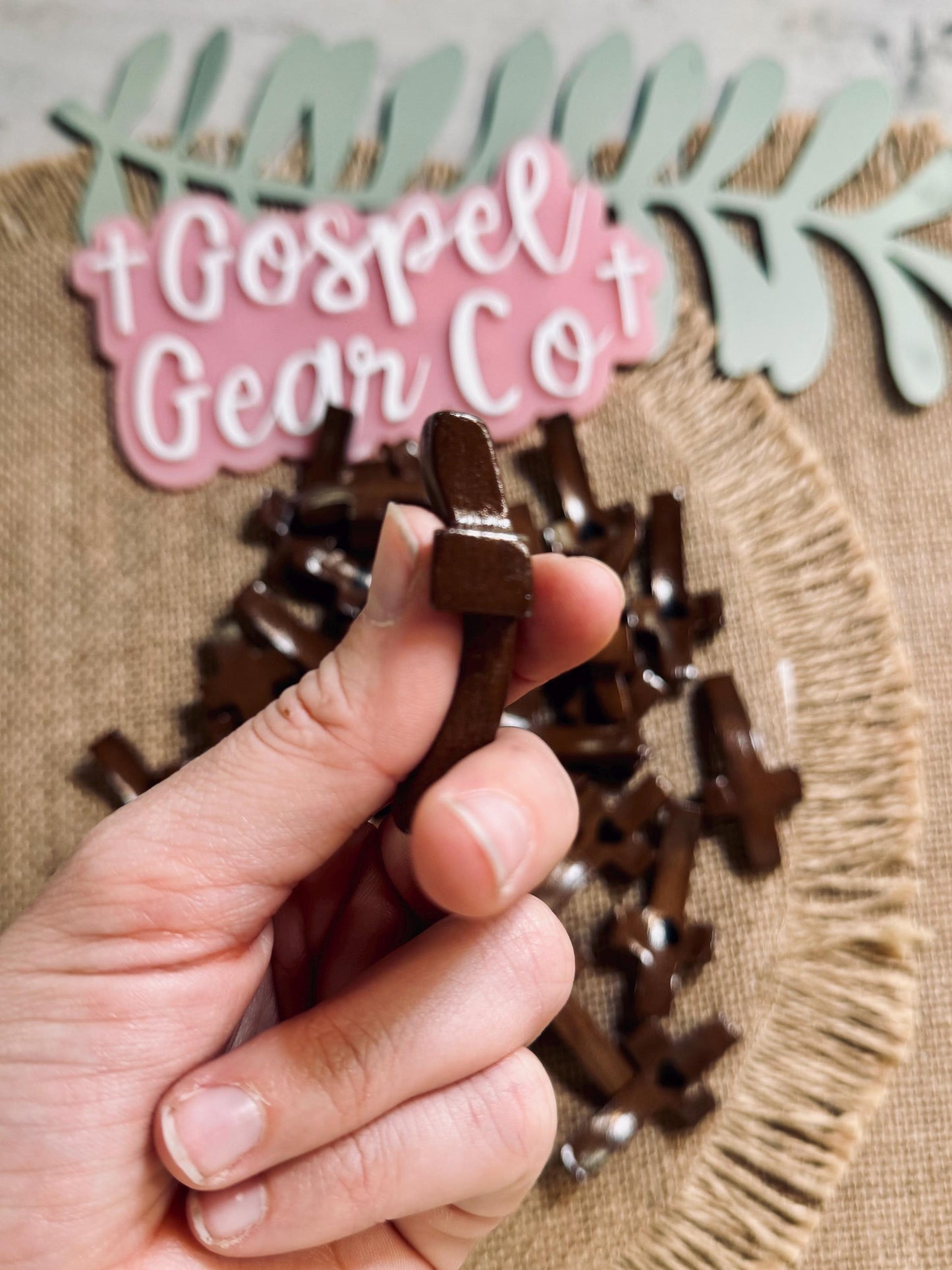 Cross My Heart Comfort Cross, Christian Comfort Cross, Handmade Cross, Small Thumb Cross, Christian Gift, Church Accessories, Wooden Cross
