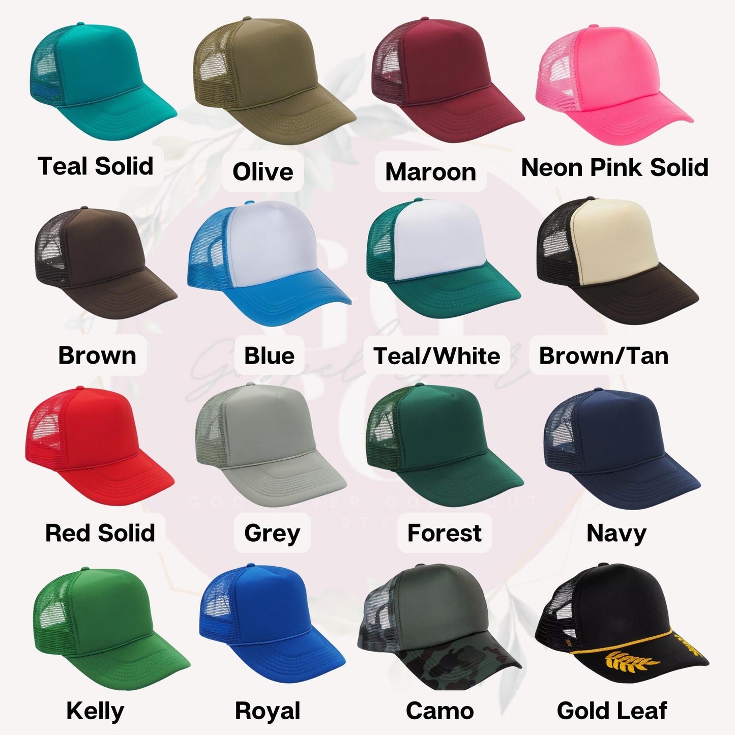 Christian Embroidered Trucker Hat, Hard Fought Hallelujah Trucker Hat, Foam Mesh Cap, Jesus Trucker Hat, Trucker Hat, Christian Gift, Hat