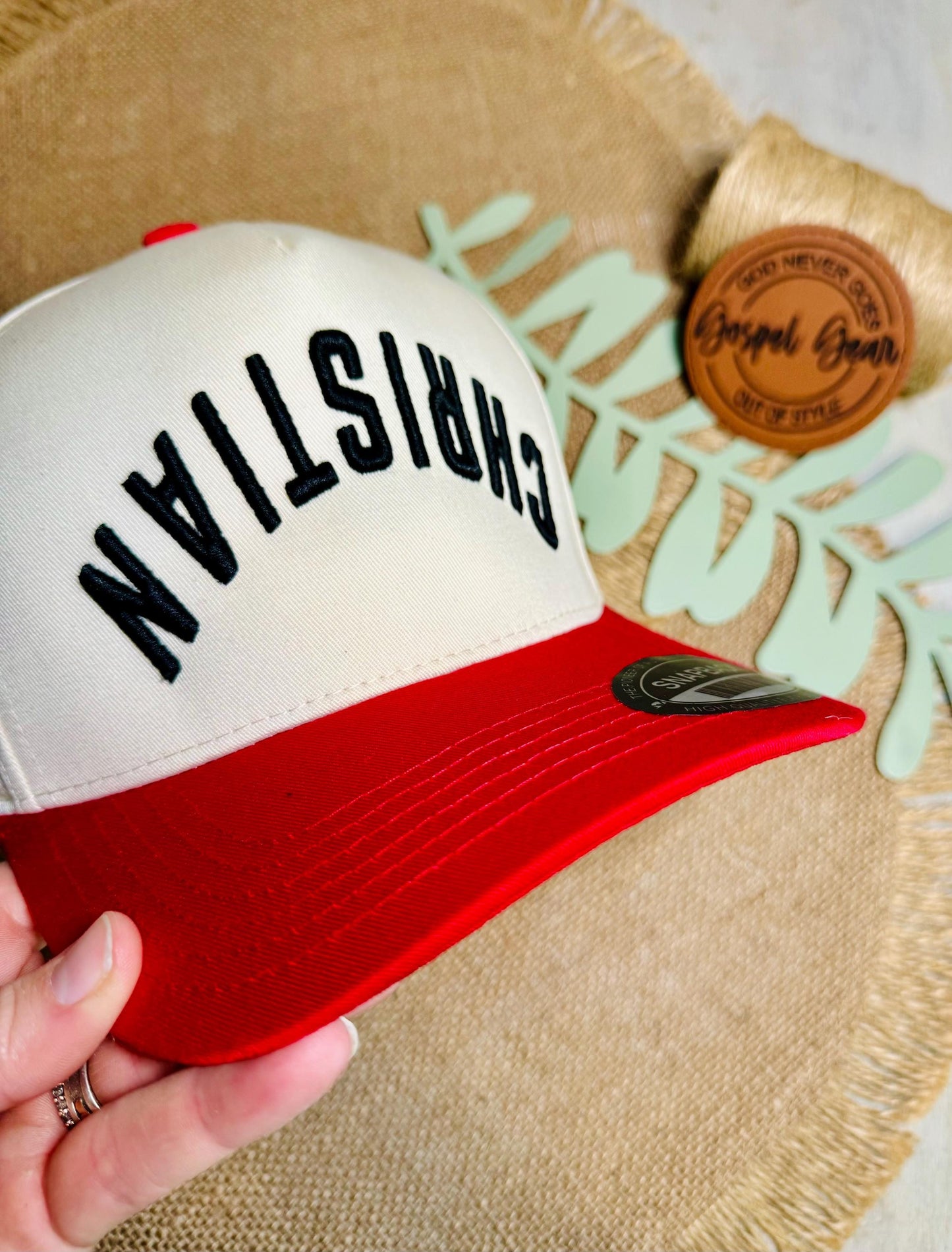 Christian Embroidered Hat, Upsidedown Puff Embroidered Hat, Vintage Hat, Jesus Hat, Dad Hat, Christian Gift, Canvas Puff Hat, Baseball Hat