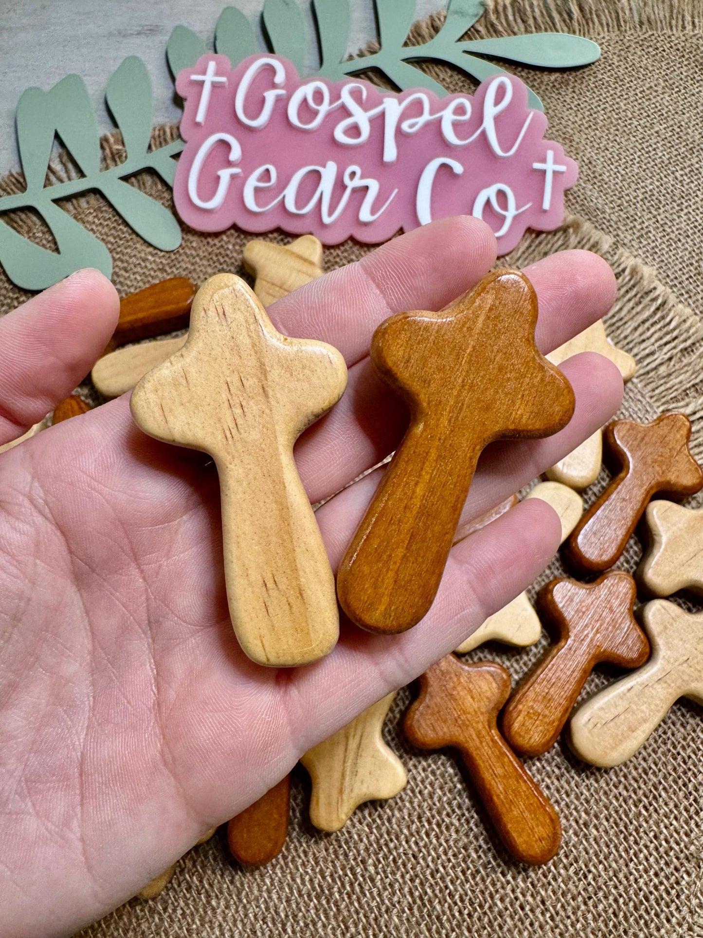 Wood Comfort Cross, Christian Comfort Cross, Handmade Cross, Handheld Cross, Christian Gift, Church Accessories, Wooden Cross, Prayer Cross