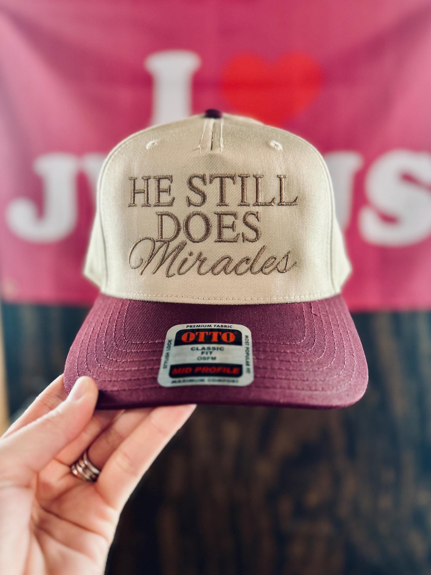 He Does Miracles Hat, Embroidered Hat, Embroidered Christian Hat, Christian Hat, Dad Hat, Christian Gift, Embroidered Hat, Vintage Hat, Gift