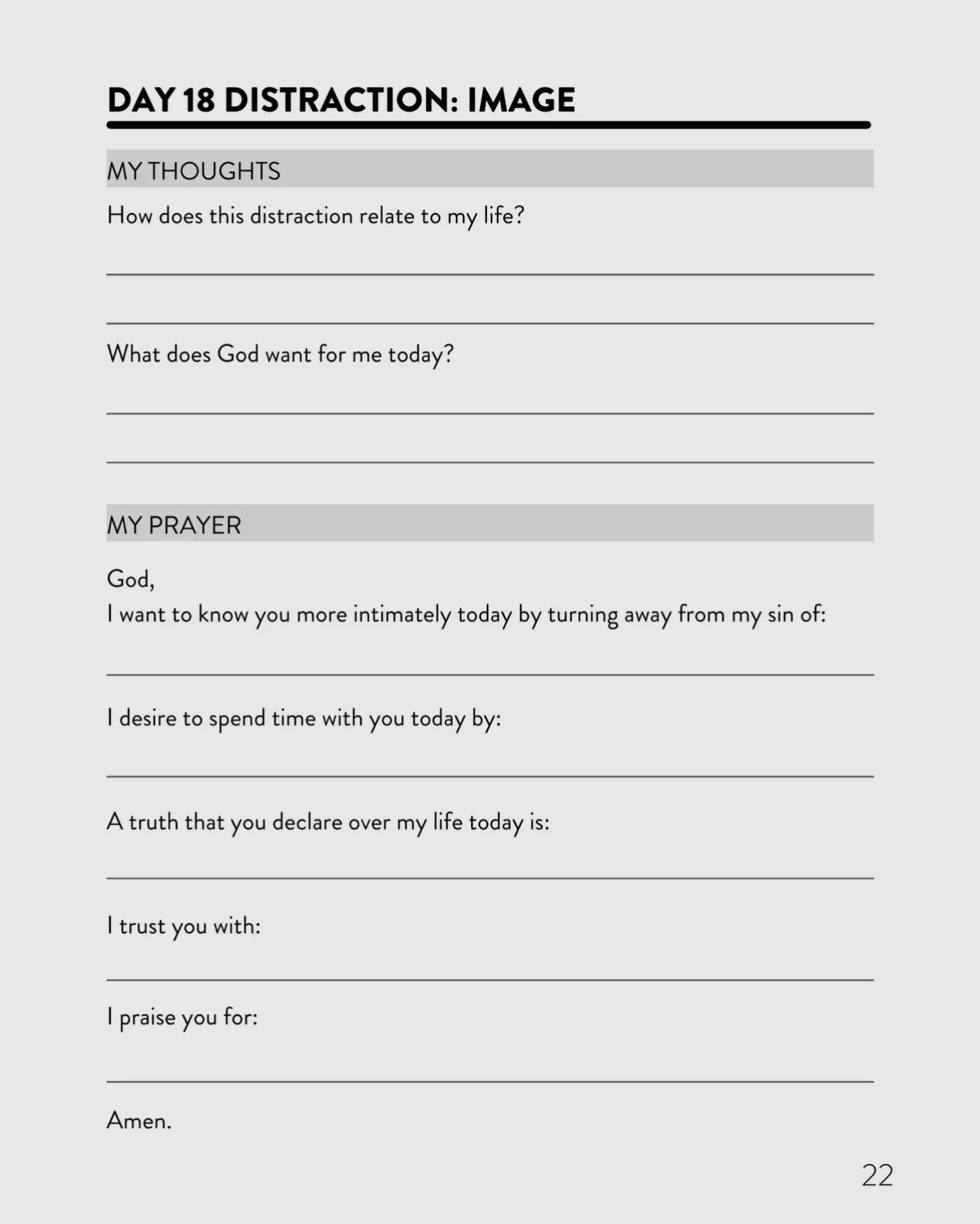Distracted - 40 days to know God more & live more freed!