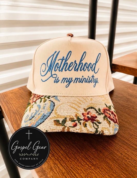 Motherhood Is My Ministry Embroidered Hat