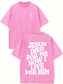 He Died For Me I Live For Him - Acid Wash Tee - Christian Shirt - Jesus Tee - Christian Gift - Christian Apparel