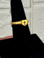 Cross Heart Gold 18k Gold Ring - Christian Jewelry - Christian Ring  - Christian Gift