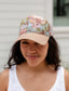 Floral Choose Life Puff Embroidered Hat