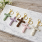 Cross Macrame Keychain - Cross Handmade Keychain - Religious Keychain - Christian Gift - Keychain Accessories