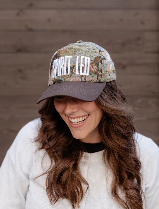 Spirit Led Floral Puff Embroidered Hat