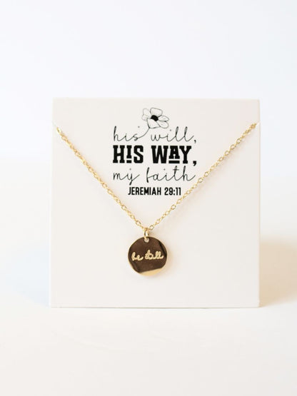 Be Still Pendant Necklace (C2)