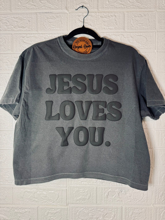 Jesus Loves You - Puff Print - Christian Shirt - Christian Apparel - Graphic Tee - Christian Gift