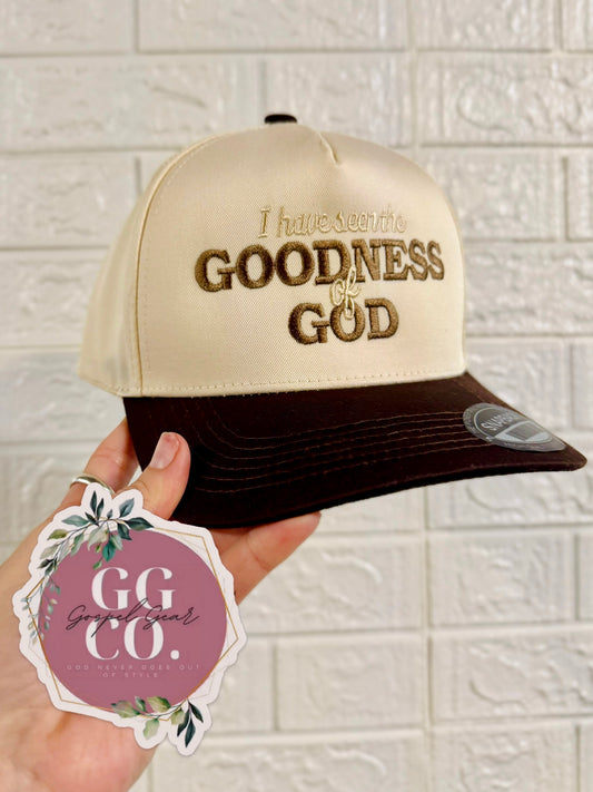 I Have Seen The Goodness Of God Embroidered Hat, Embroidered Hat, Christian Dad Hat, Embroidered Vintage Hat, Christian Gift