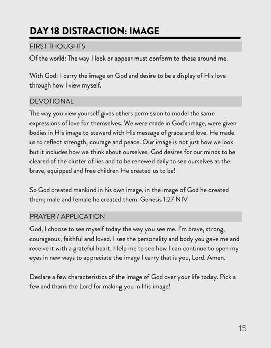 Distracted - 40 days to know God more & live more freed!