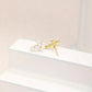 Pearl Cross Stud Earrings