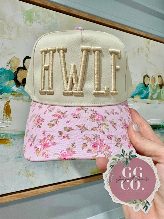 HWLF (He Would Love First) Puff Embroidered Hat