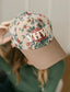 YHWH Floral Puff Embroidered Hat
