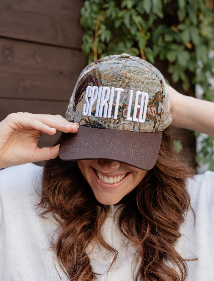Spirit Led Floral Puff Embroidered Hat