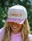 God Save The Cowboy Embroidered Hat
