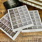 Gold Foil Smoky Coal Matte Bible Tabs - Christian Bible Tabs - Christian Gift - Books Of The Bible Tabs - Bible Accessories - Bible Tabs